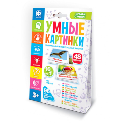 Настольная интерактивная игра Умные картинки Кто что ест? Фантазер 830406